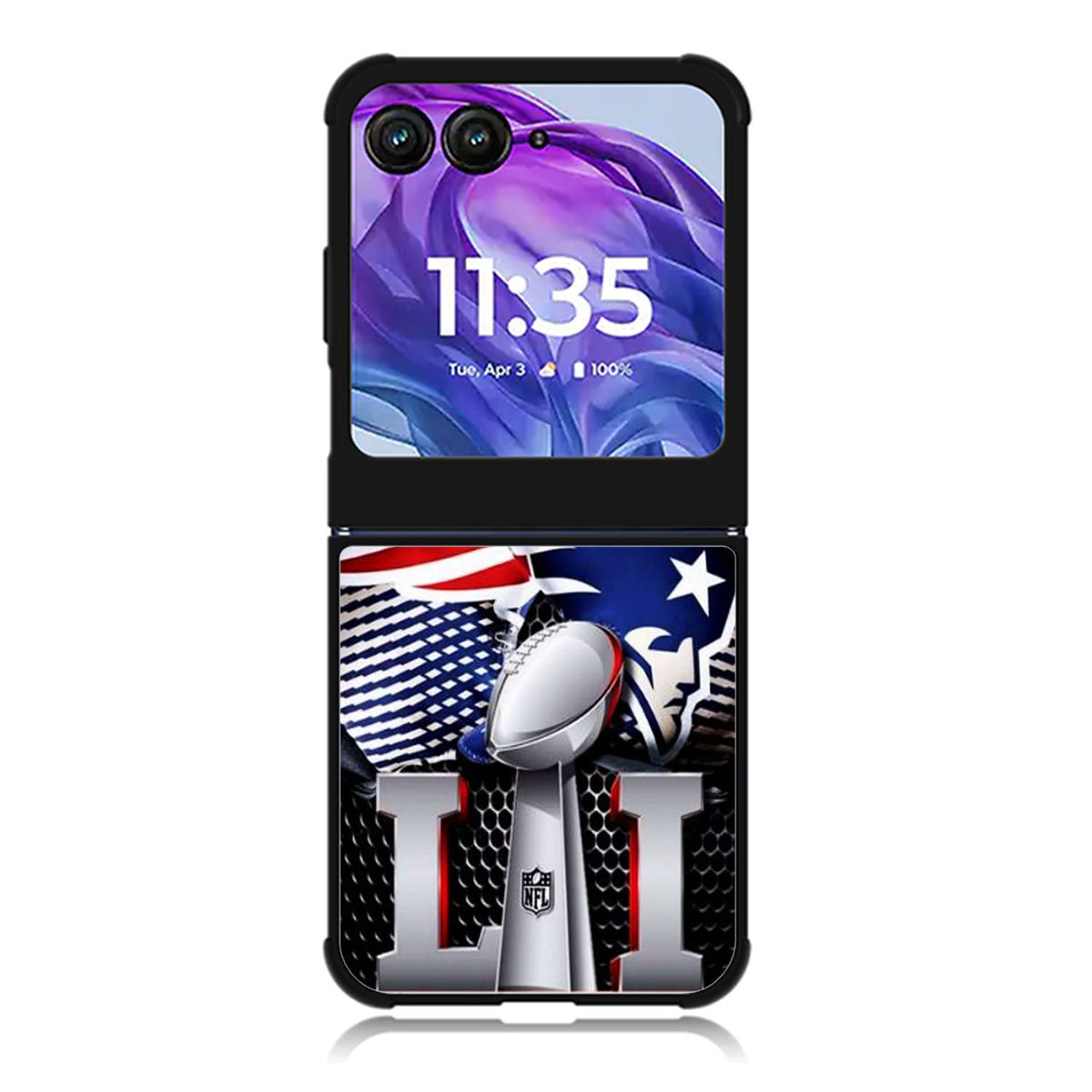 NEW ENGLAND PATRIOTS SUPER BOWL NFL Motorola Moto Razr 2024 , Moto Razr 50 Case FE2343