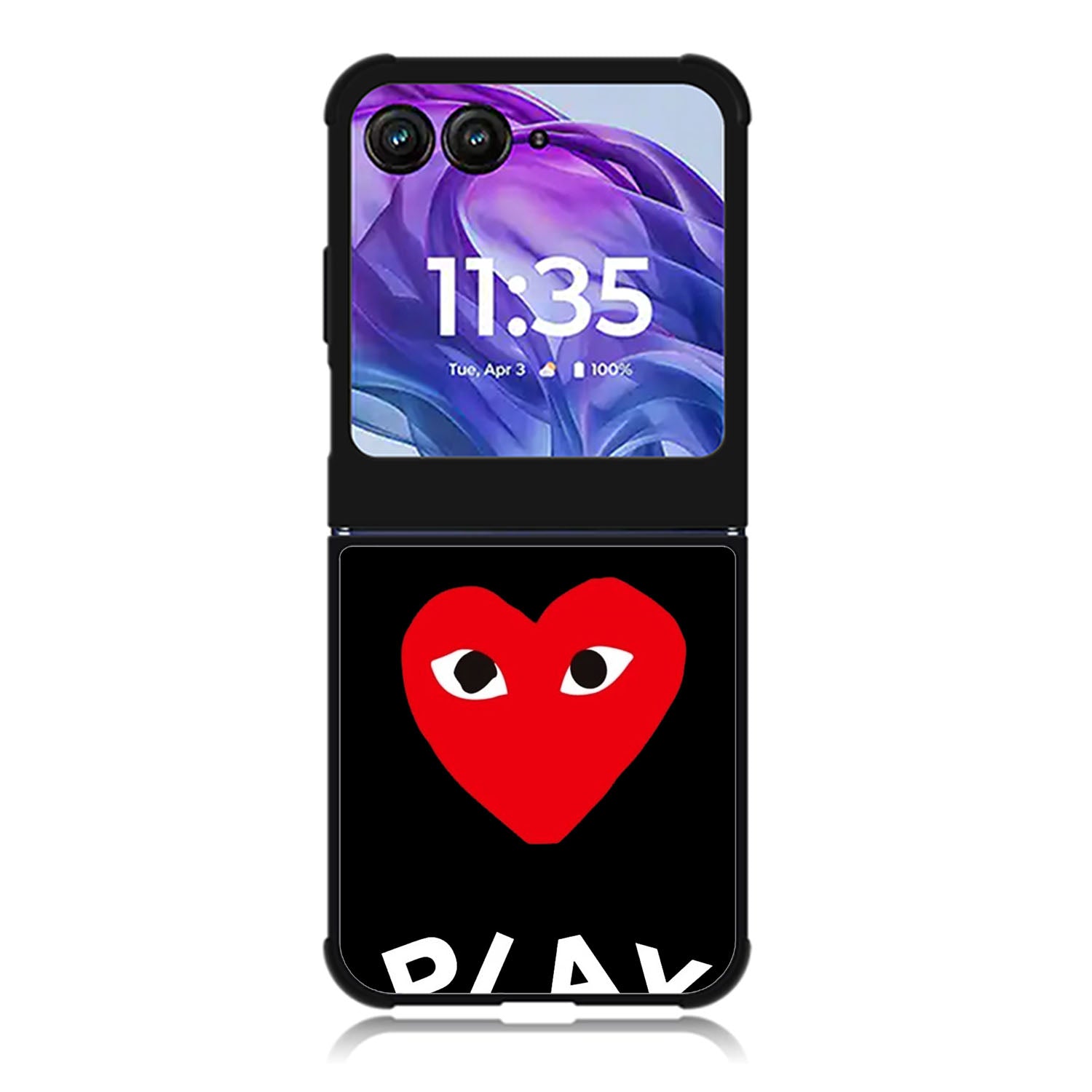 comme des garcons logo Motorola Moto Razr Plus 2025/2024 Case, Moto Razr 50 Ultra 5G BC2346