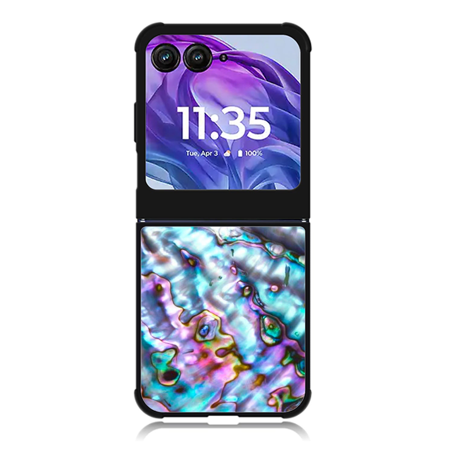 Abalone Shell Stretched Motorola Moto Razr 2024 , Moto Razr 50 Case FE2355
