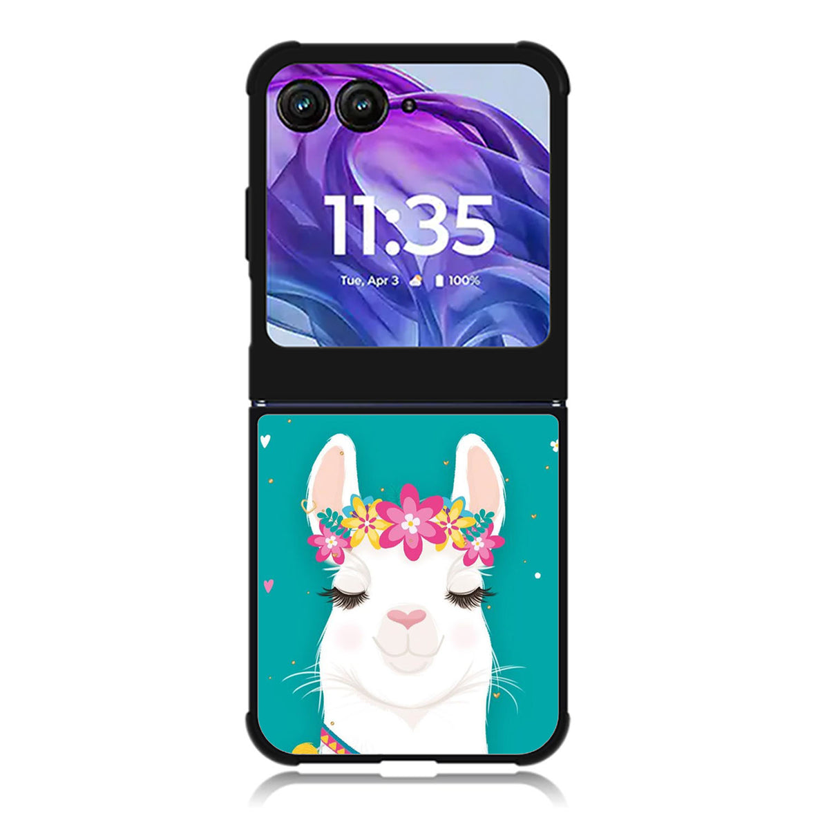 llama Motorola Moto Razr Plus 2025/2024 Case, Moto Razr 50 Ultra 5G BC2284