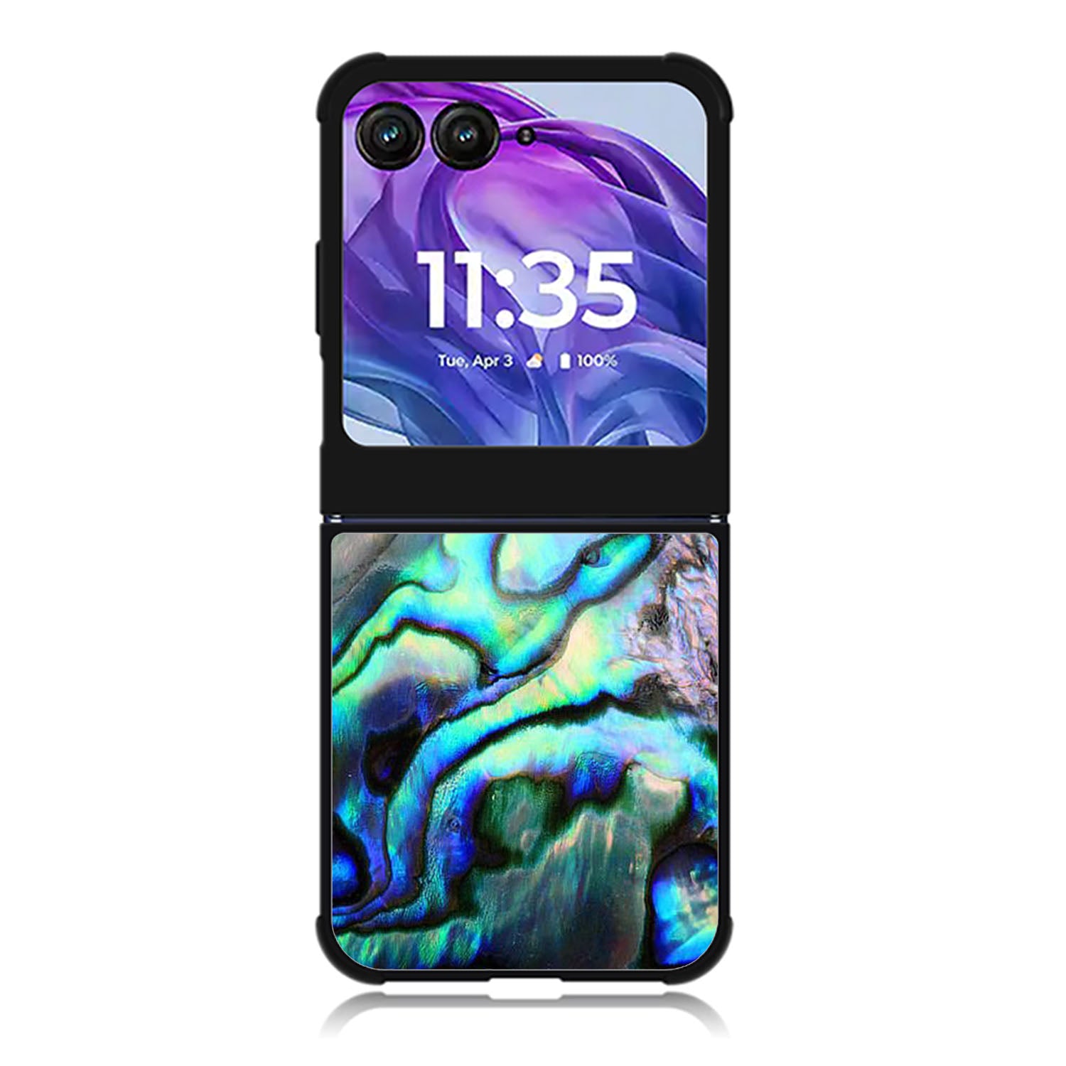 abalone Motorola Moto Razr Plus 2025/2024 Case, Moto Razr 50 Ultra 5G BC2365