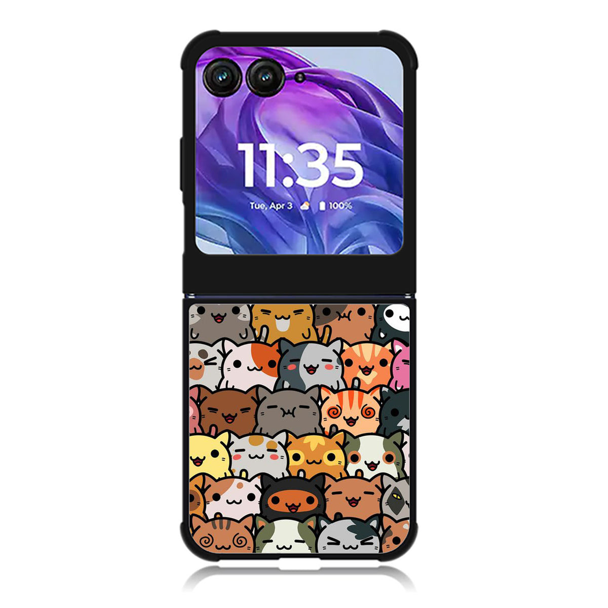 KleptoCats Motorola Moto Razr Plus 2025/2024 Case, Moto Razr 50 Ultra 5G BC2405