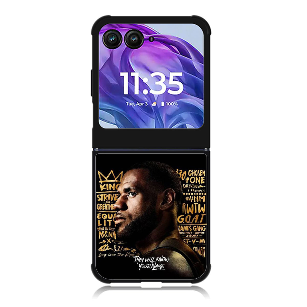 Lakers Motorola Moto Razr Plus 2025/2024 Case, Moto Razr 50 Ultra 5G BC2475