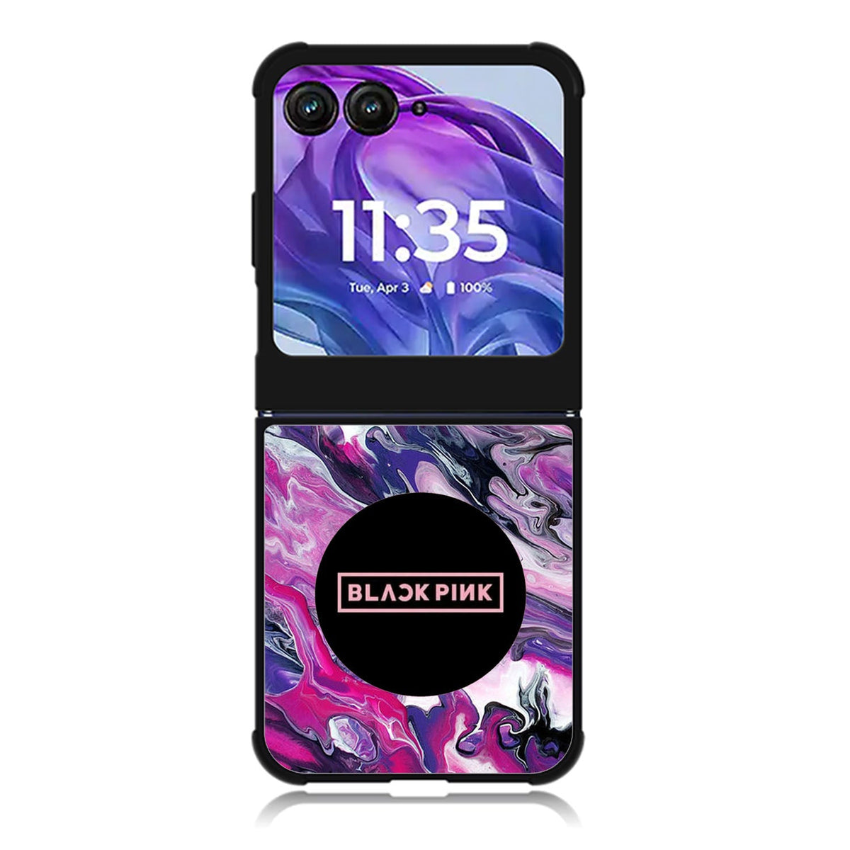 Blackpink  Marble Motorola Moto Razr 2024 , Moto Razr 50 Case FE2501