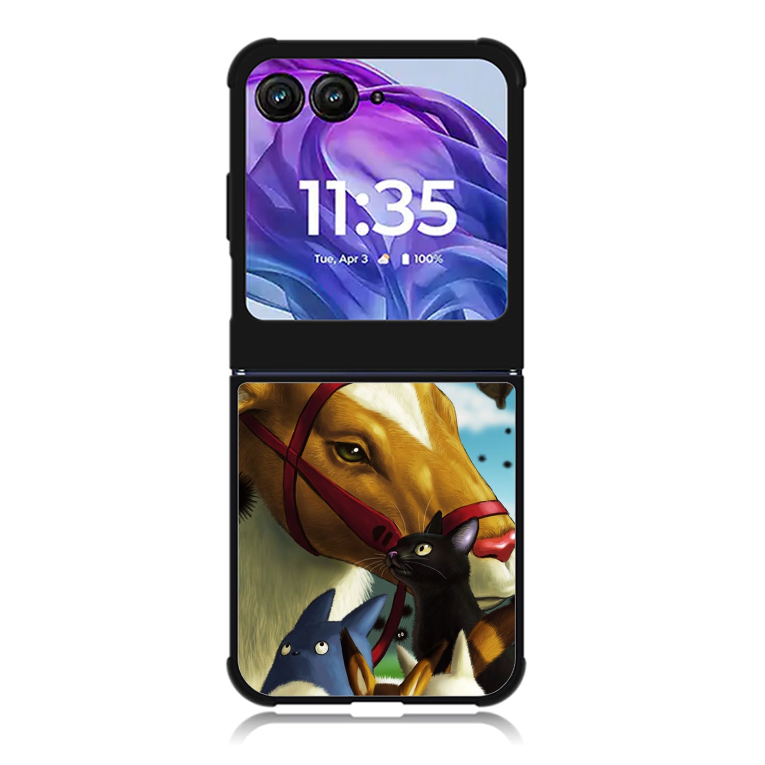 JIJI studio ghibli WALLPAPER Motorola Moto Razr 2024 , Moto Razr 50 Case FE2507