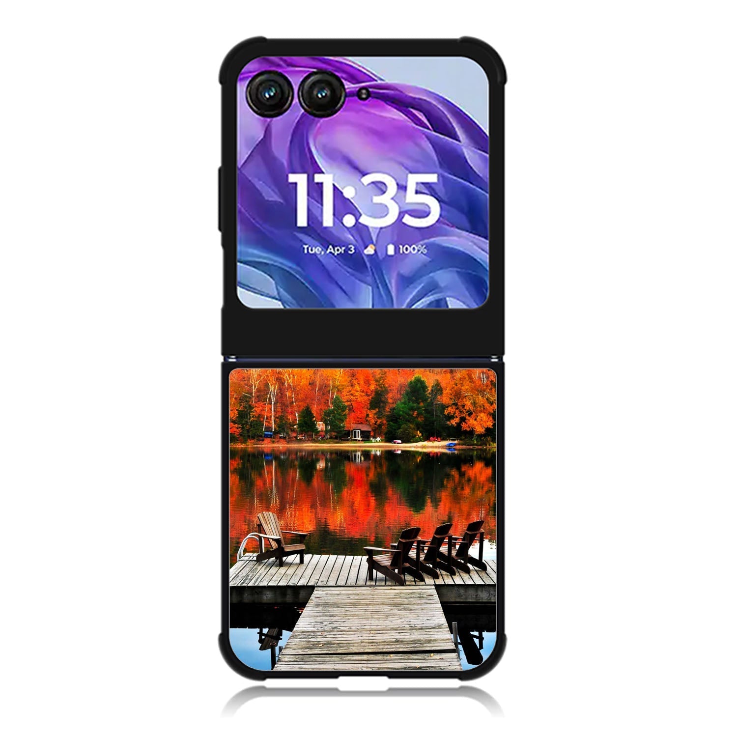 Autumn Fall on Lake Motorola Moto Razr 2024 , Moto Razr 50 Case FE2514
