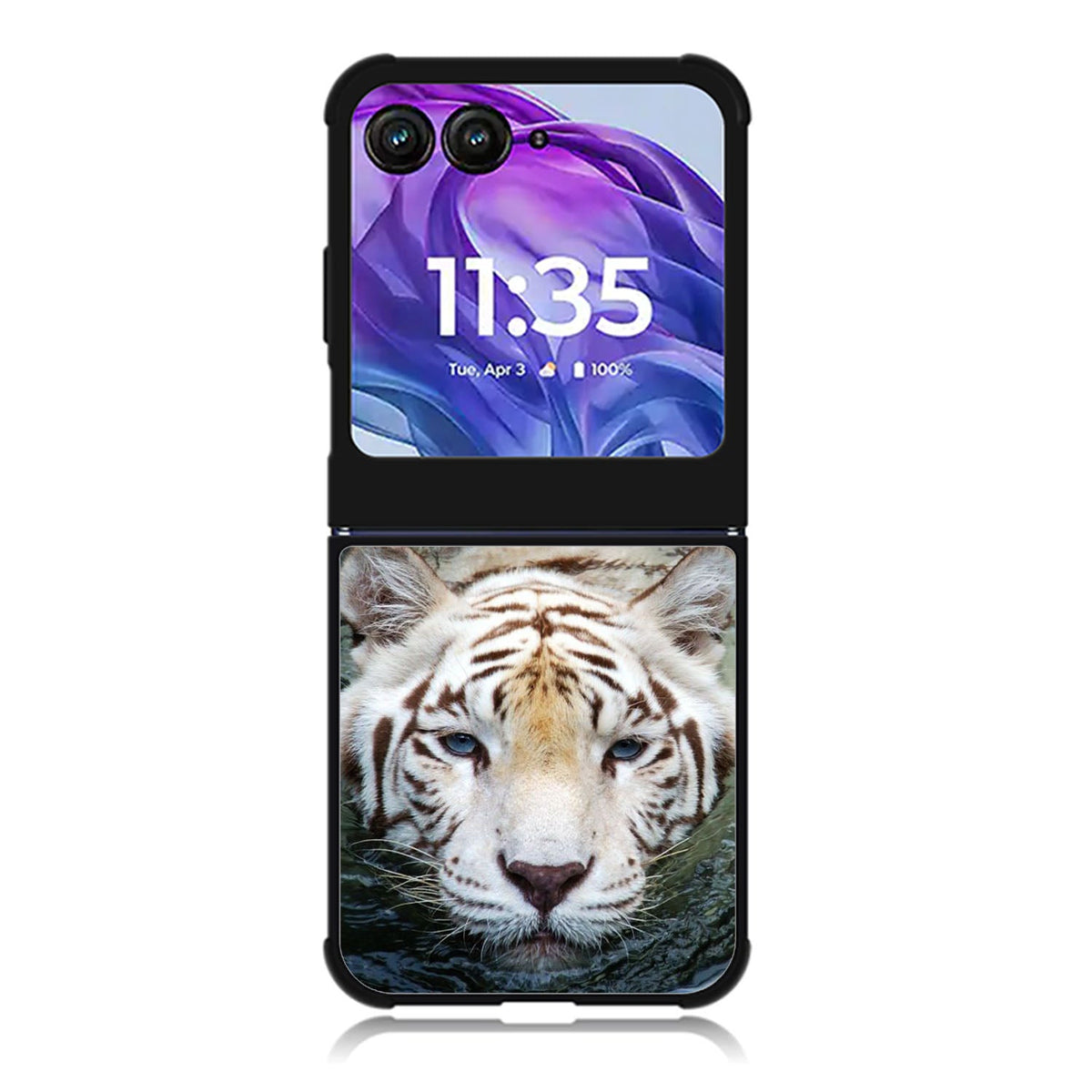 Baby Tiger white Motorola Moto Razr 2024 , Moto Razr 50 Case FE2518