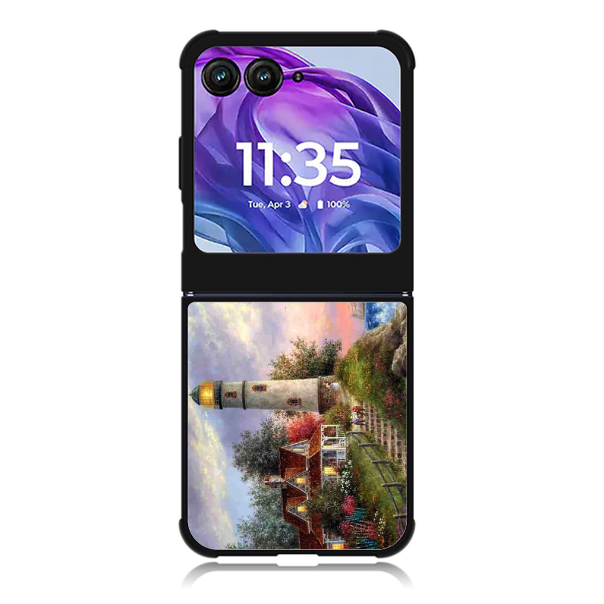 Lighthouse On Hill art Motorola Moto Razr Plus 2025/2024 Case, Moto Razr 50 Ultra 5G BC2529