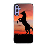 Horse Silhouette On Red Sunset Case Samsung Galaxy A55 5G BC2540