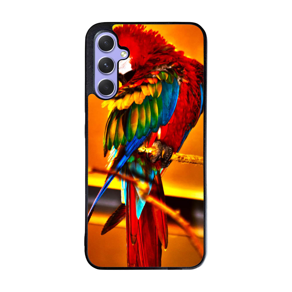 Scarlet Macaw Parrot Case Samsung Galaxy A35 5G BC2544