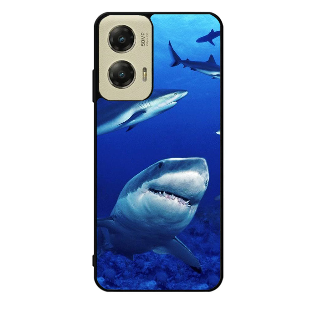 shark in water wallpaper Case Motorola Moto G Stylus 2024 5G BC2545