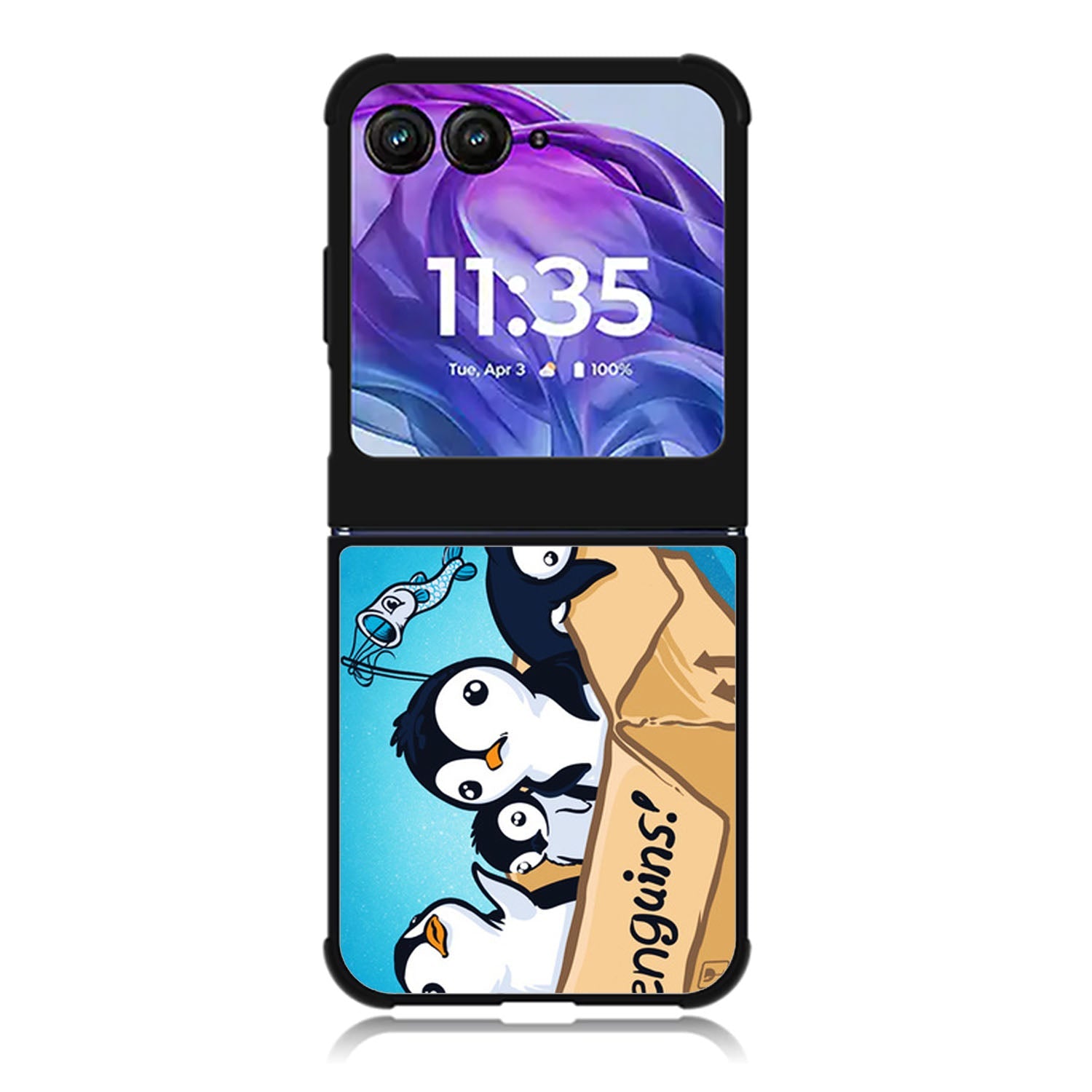 penguins art Motorola Moto Razr 2024 , Moto Razr 50 Case FE2546