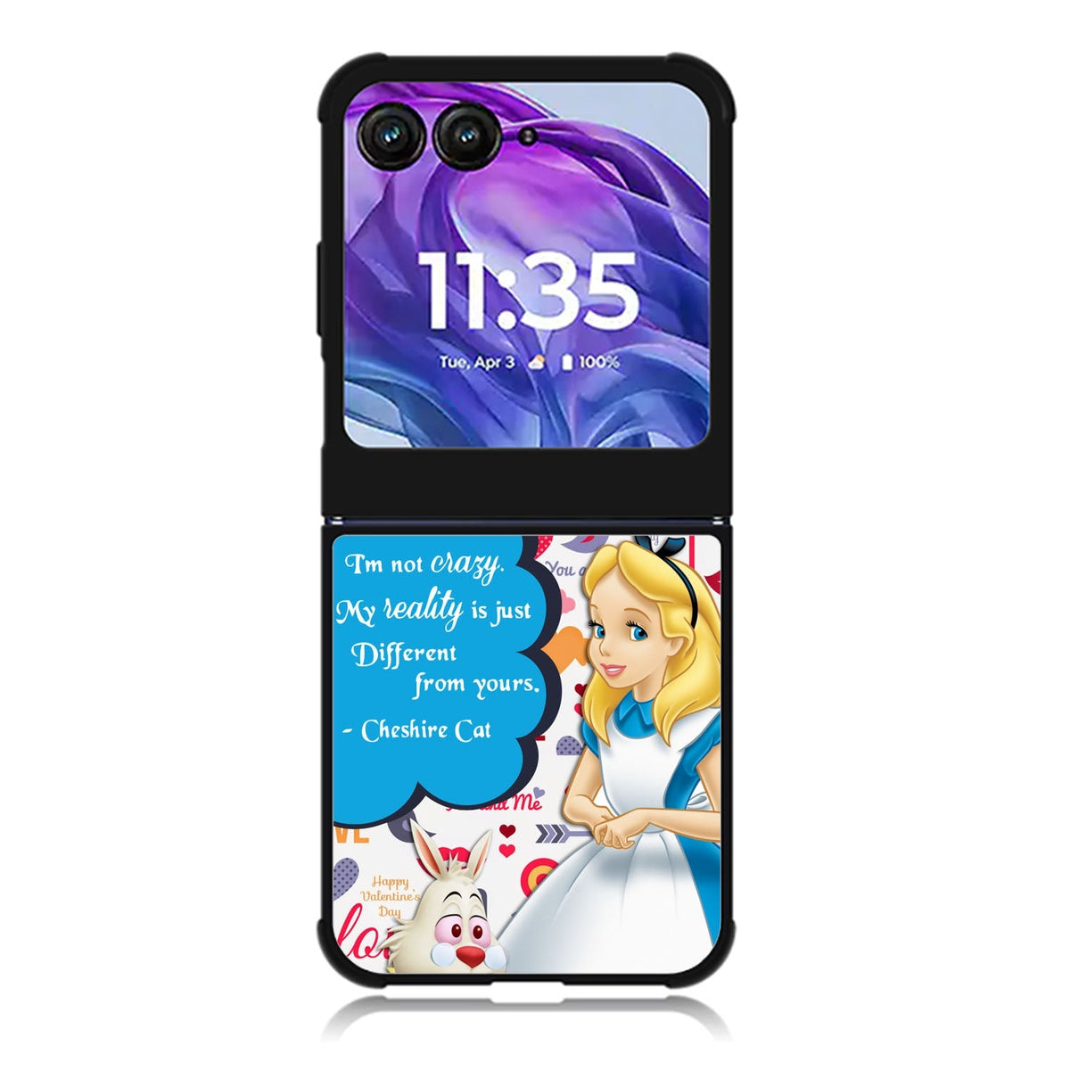 alice in wonderland quotes Motorola Moto Razr 2024 , Moto Razr 50 Case FE2579