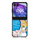alice in wonderland quotes Motorola Moto Razr 2024 , Moto Razr 50 Case FE2579