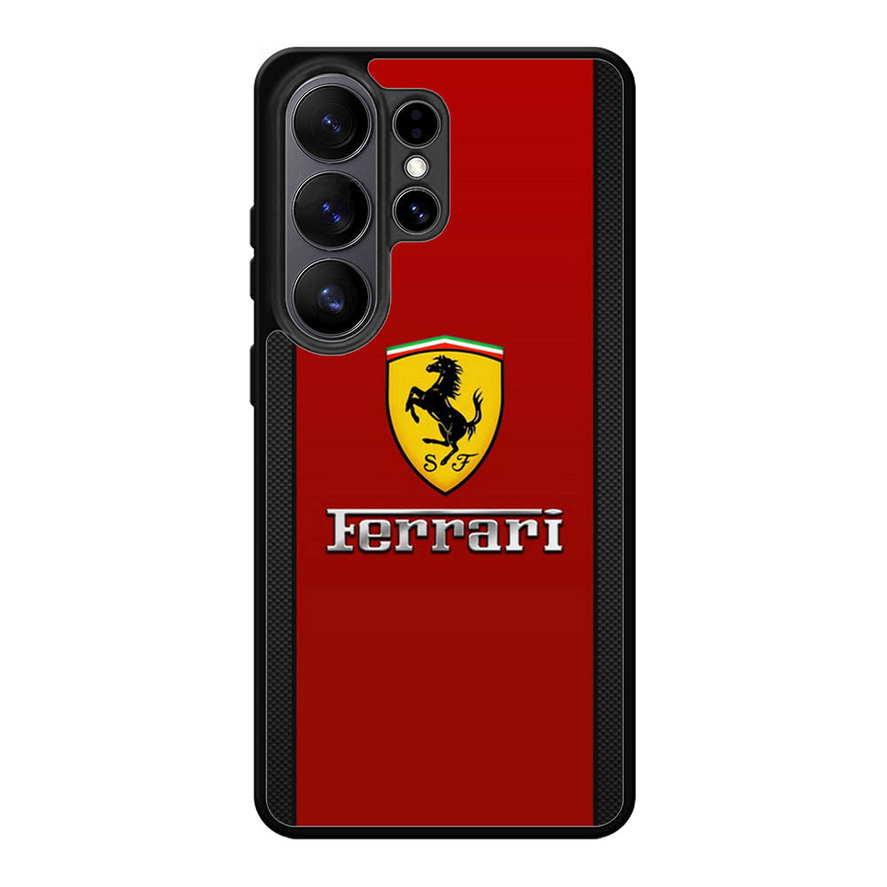 Ferrari Chrome Logo Samsung Galaxy S26 Plus Case