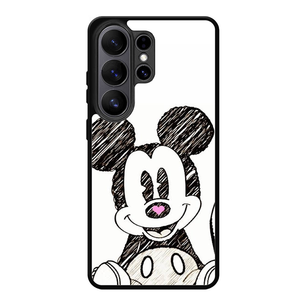 Mickey Mouse Hand Drawing Samsung Galaxy S26 Plus Case