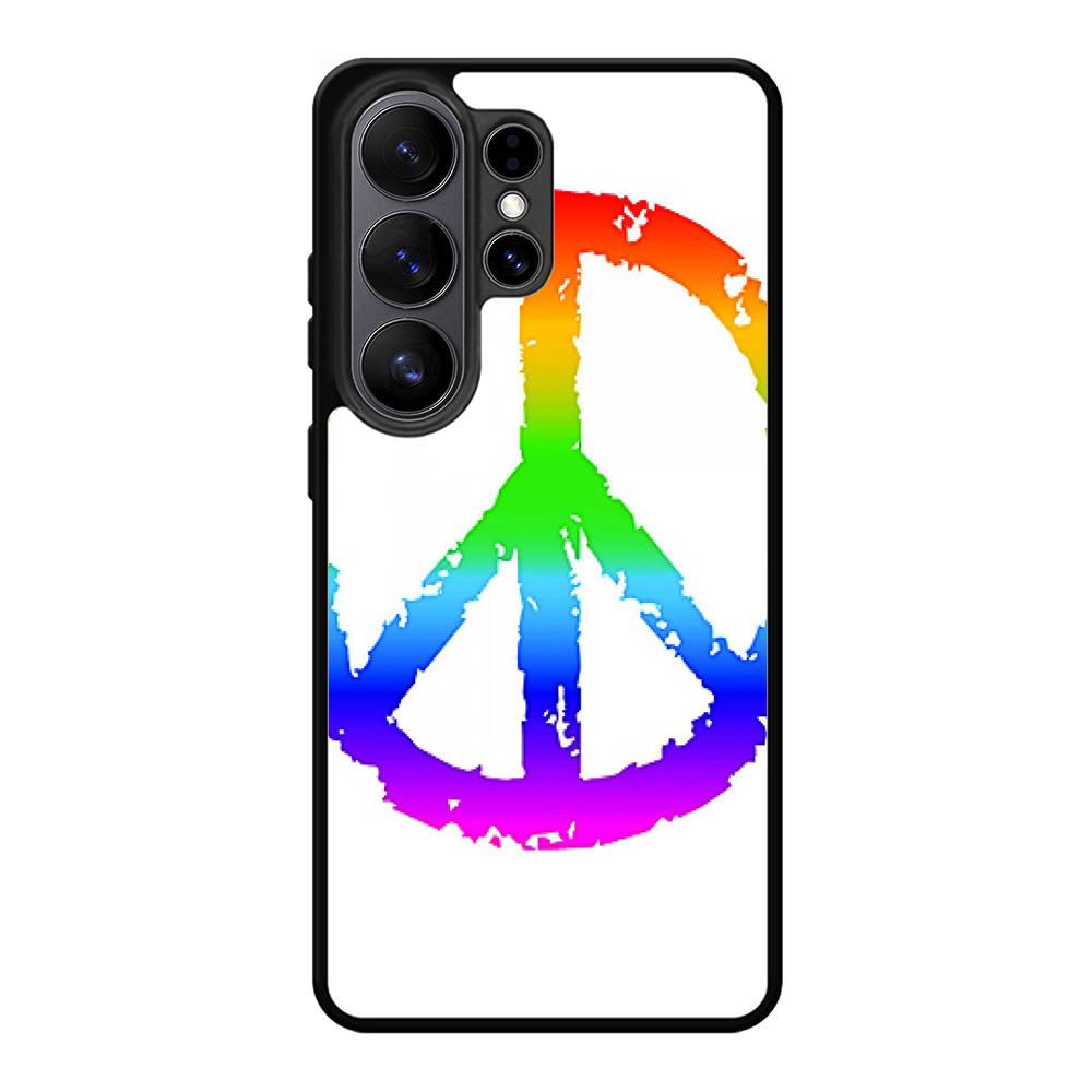 60S Peace Sign Logo Samsung Galaxy S26 Plus Case