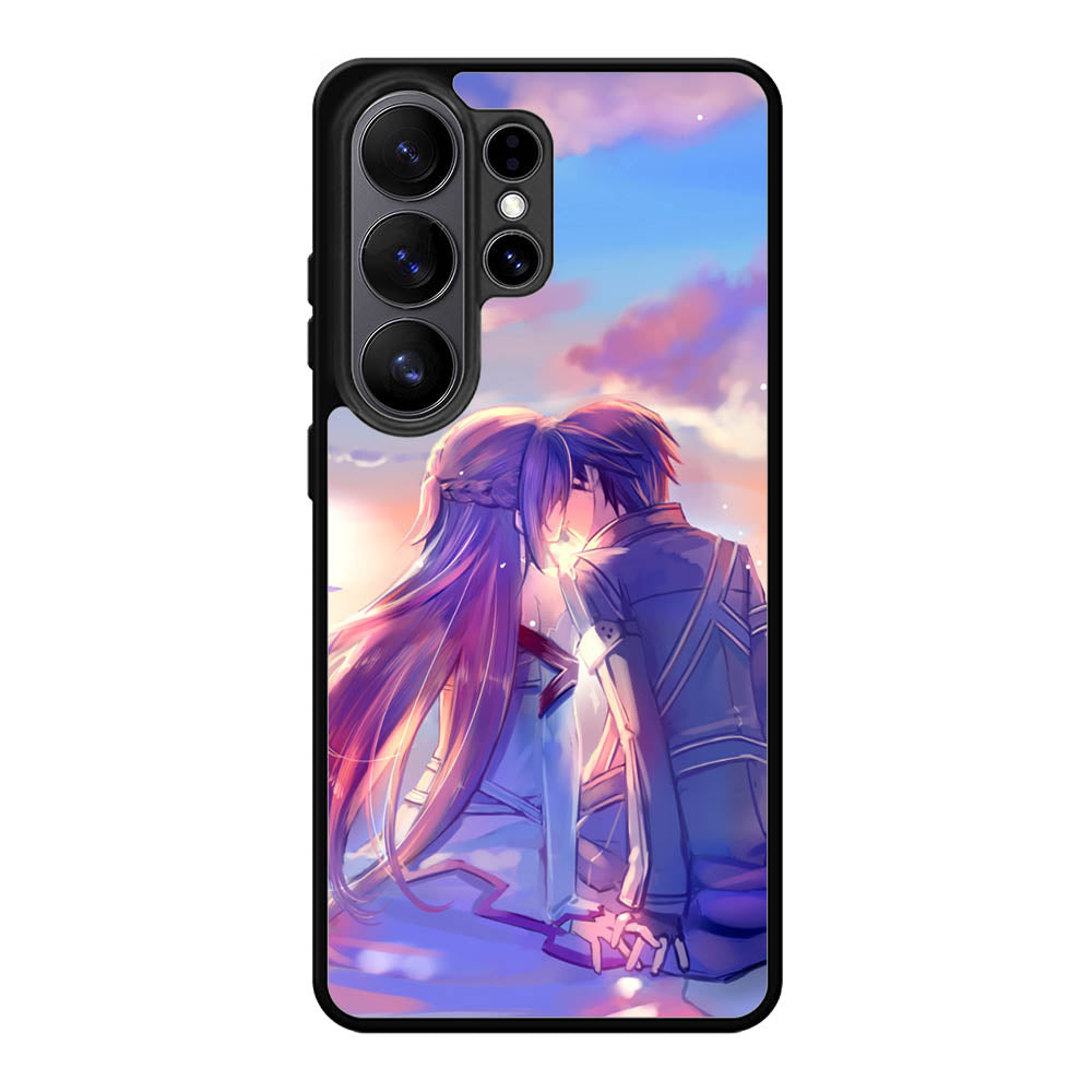 Anime Asuna Yuuki Kirito Sinon SAO Samsung Galaxy S26 Plus Case