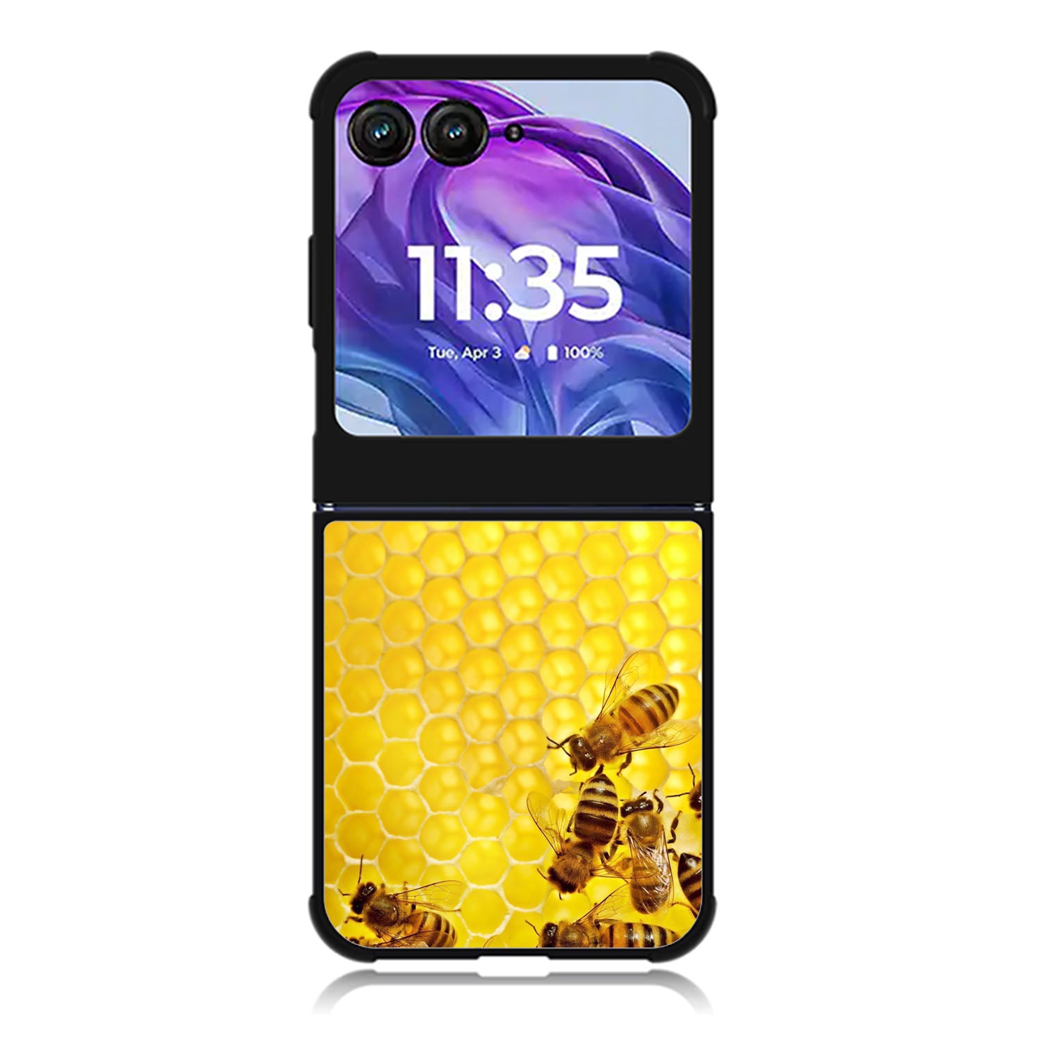 Bee Honeycomb Motorola Moto Razr Plus 2025/2024 Case, Moto Razr 50 Ultra 5G BC0078