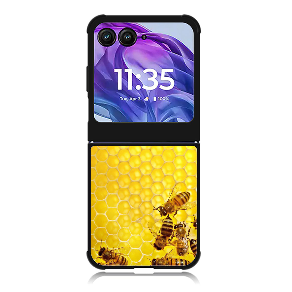 Bee Honeycomb Motorola Moto Razr Plus 2025/2024 Case, Moto Razr 50 Ultra 5G BC0078