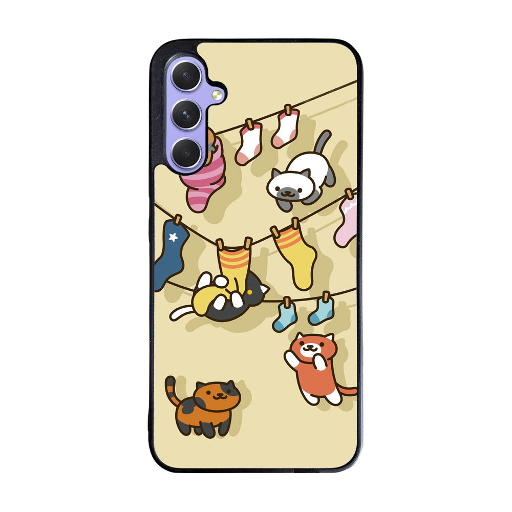 Neko Atsume Case Samsung Galaxy A55 5G BC0031