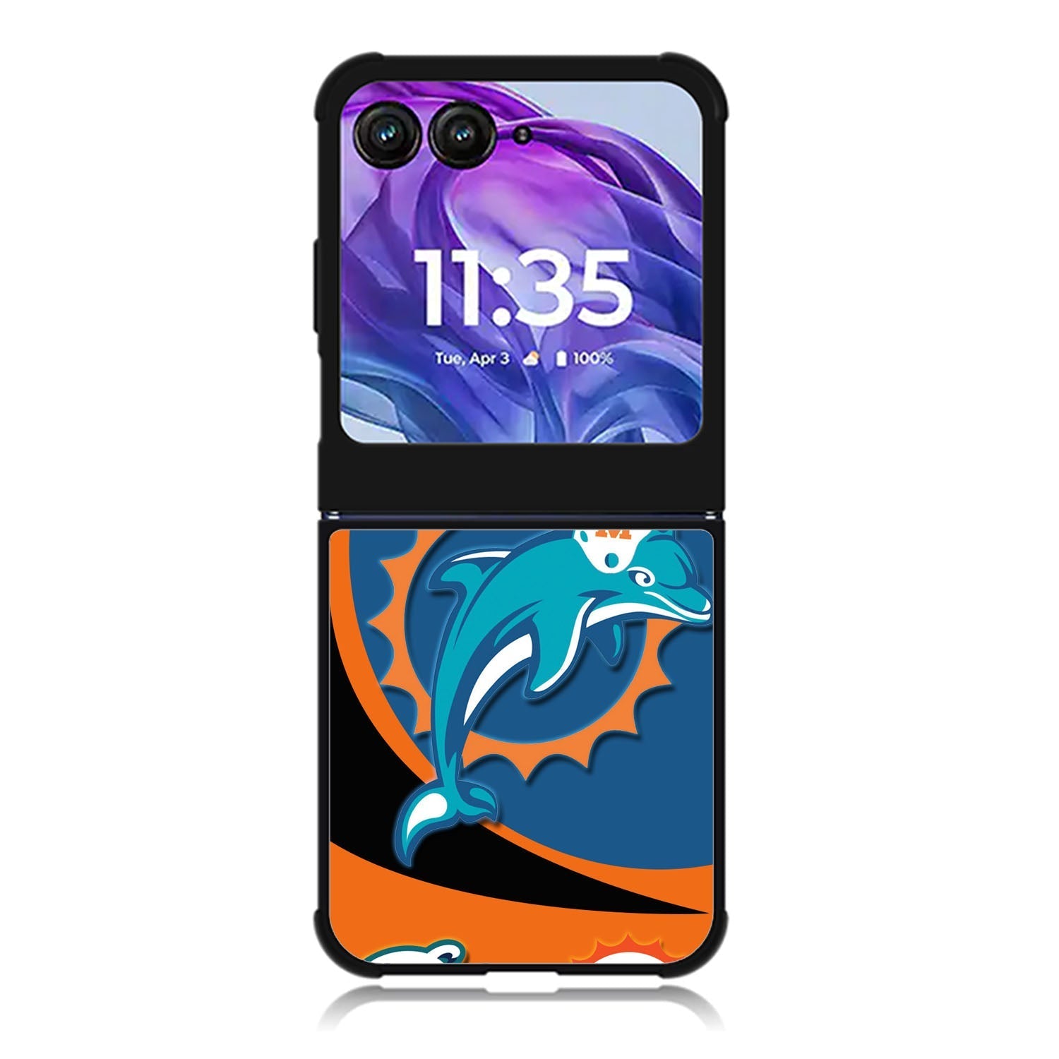 Miami Dolphins Logo Motorola Moto Razr 2024 , Moto Razr 50 Case FE0025