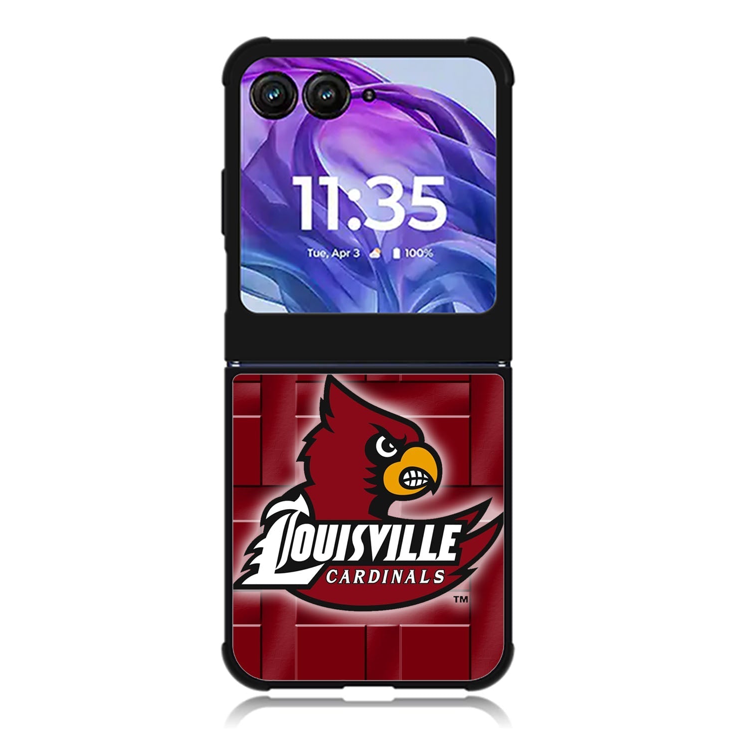 Louisville Cardinal Logo Motorola Moto Razr 2024 , Moto Razr 50 Case FE0023