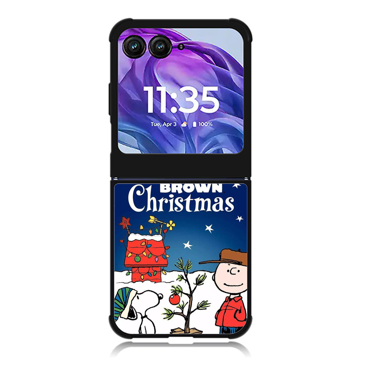 A Charlie Brown Peanuts Christmas Cartoon Motorola Moto Razr Plus 2025/2024 Case, Moto Razr 50 Ultra 5G BC0071