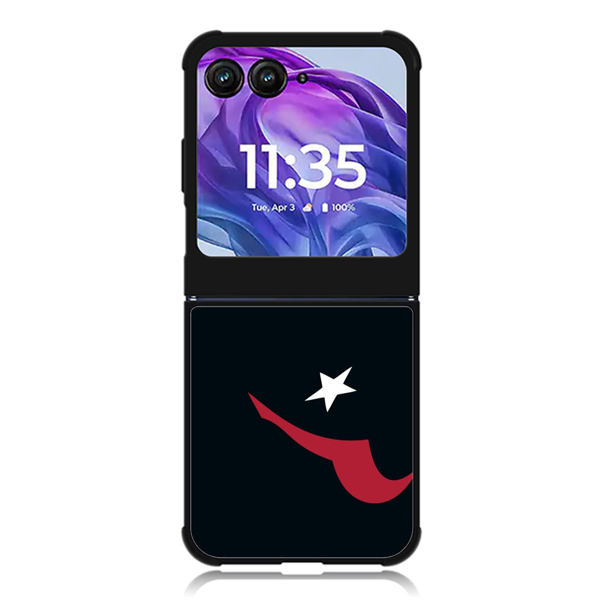 Houston Texans Art Sports Motorola Moto Razr 2024 , Moto Razr 50 Case FE0045