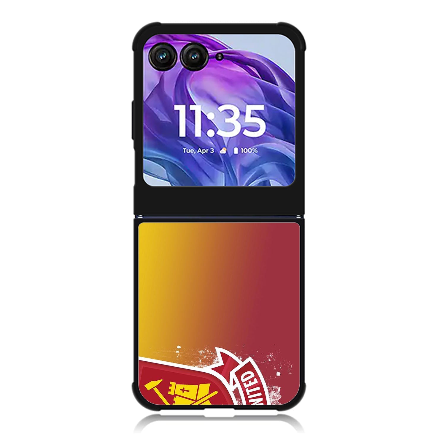 West Ham UTD Soccer Red Yellow Logo Motorola Moto Razr 2024 , Moto Razr 50 Case FE0010