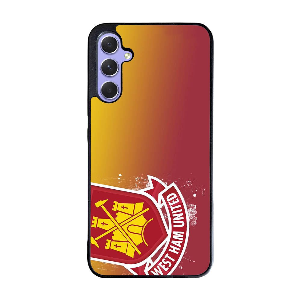 West Ham UTD Soccer Red Yellow Logo Case Samsung Galaxy A35 5G BC0010