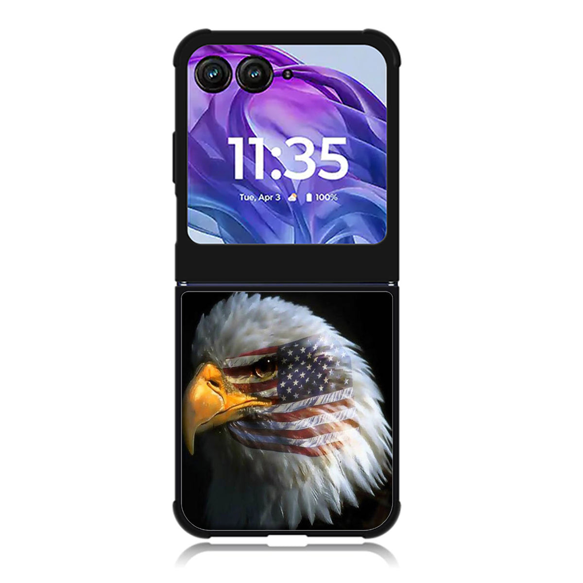 American Flag Eagle Country Motorola Moto Razr Plus 2025/2024 Case, Moto Razr 50 Ultra 5G BC0075