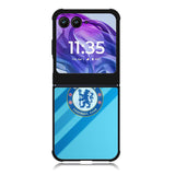 Chelsea Blue Stripe Soccer Sport Motorola Moto Razr 2024 , Moto Razr 50 Case FE0069