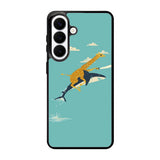 Black Friday offer Giraffe Riding Shark Samsung Galaxy S26 Case BC0079