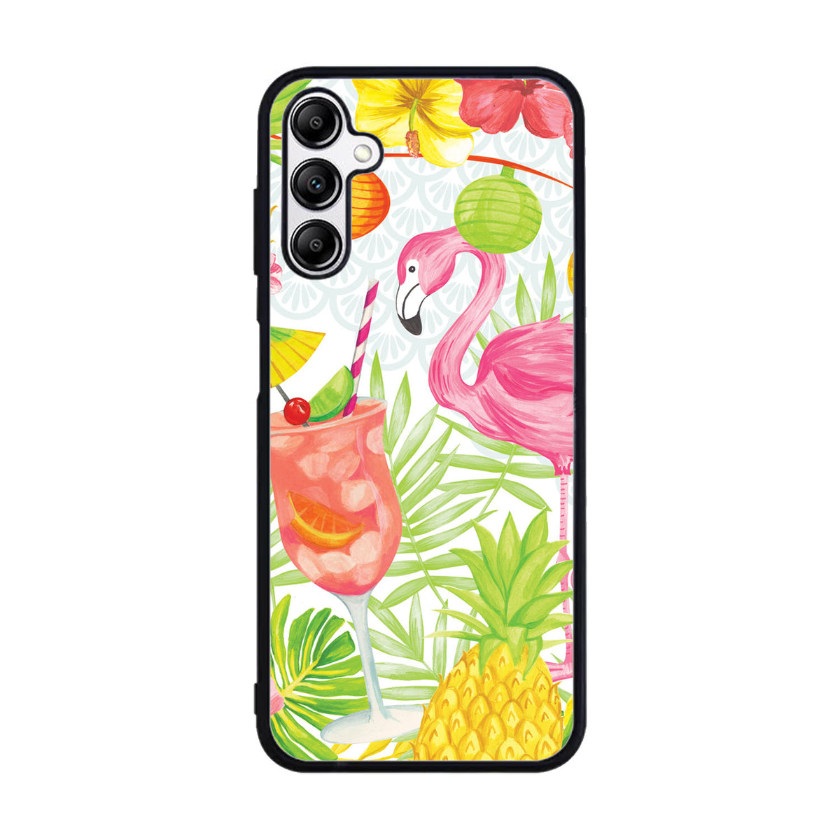 Carry the beautiful Flamingo Party Case Samsung Galaxy A15 BC0068