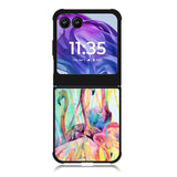 Pink Flamingo Watercolor Motorola Moto Razr 2024 , Moto Razr 50 Case FE0016