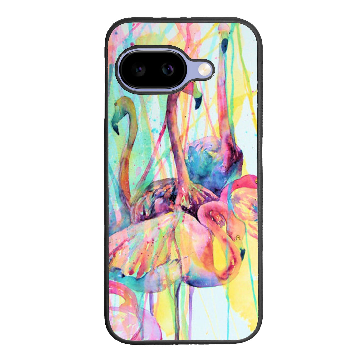Pink Flamingo Watercolor Case Google Pixel 9A BC0016