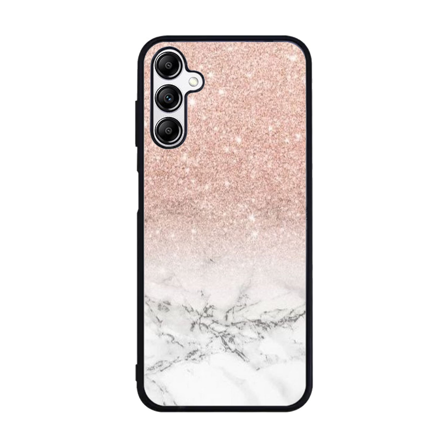 rose gold glitter ombre white marble Case Samsung Galaxy A15 BC0020