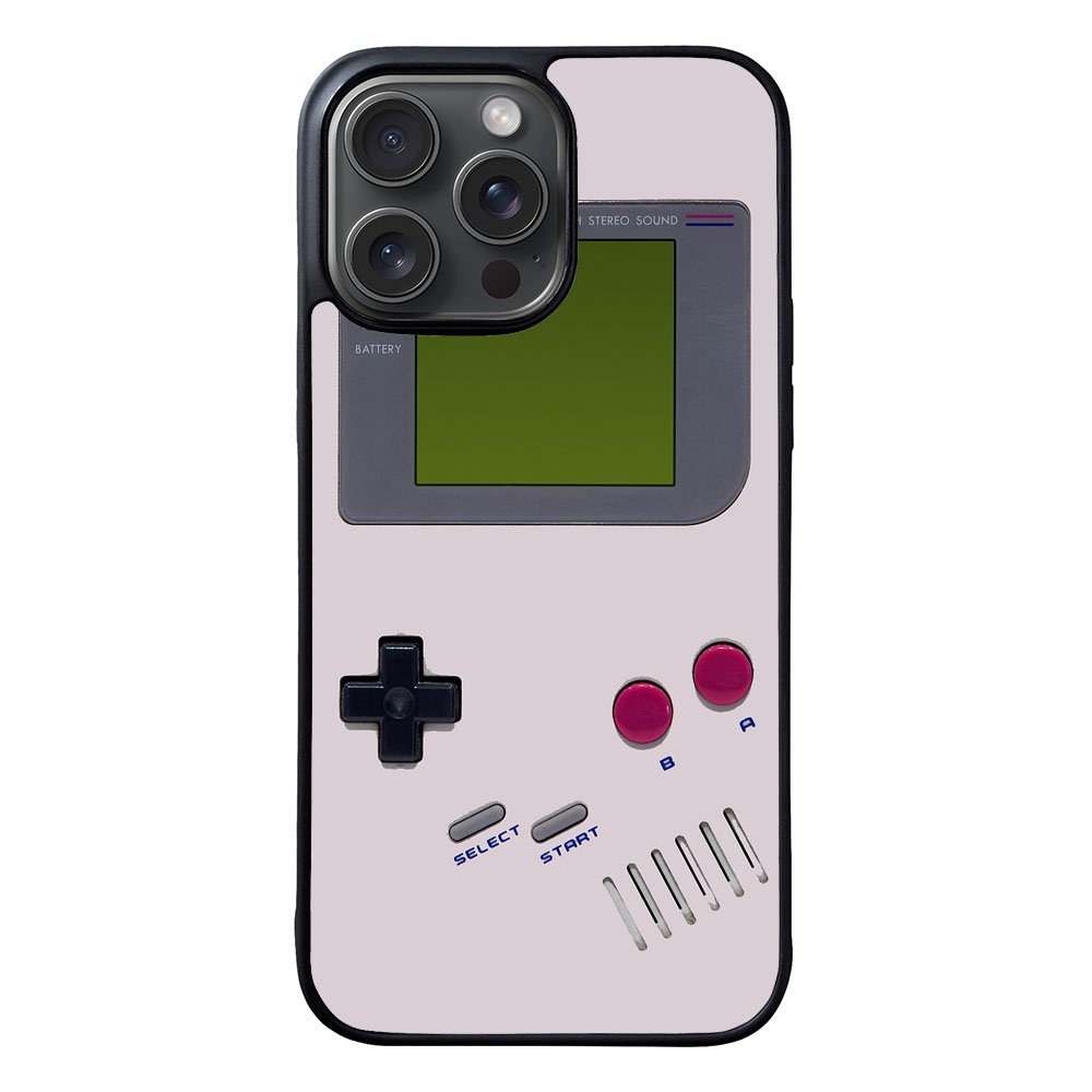 Classic Retro White Milk gameboy Case iPhone 15 Pro BC3006