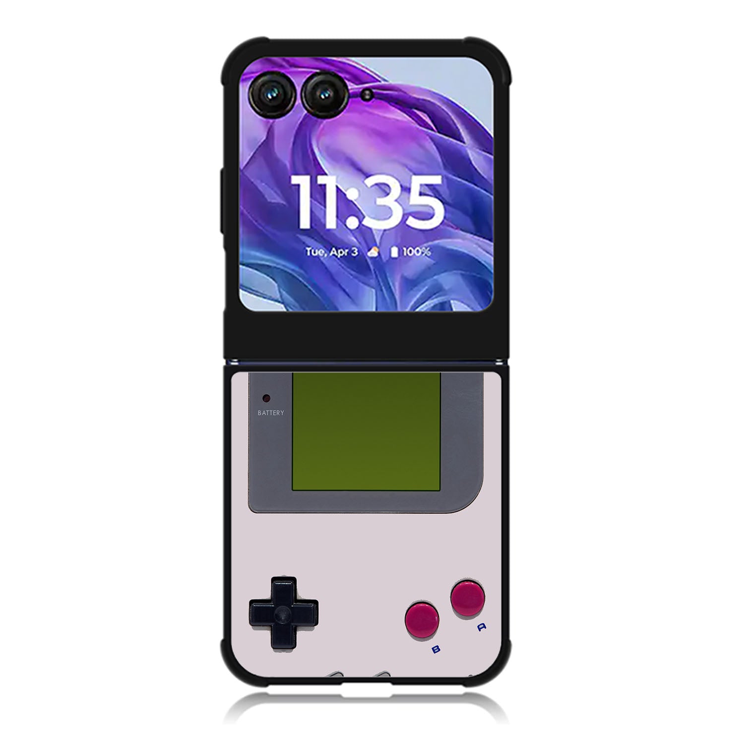 Classic Retro White Milk gameboy Motorola Moto Razr 2024 , Moto Razr 50 Case FE3006