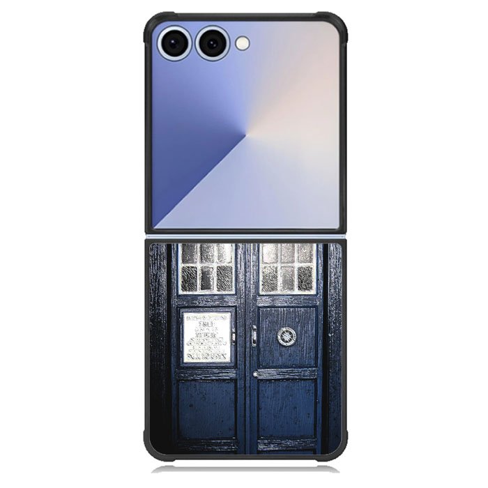 Dark Blue Tardis doctor who toys Samsung Galaxy Z Flip 7 Case BC3008