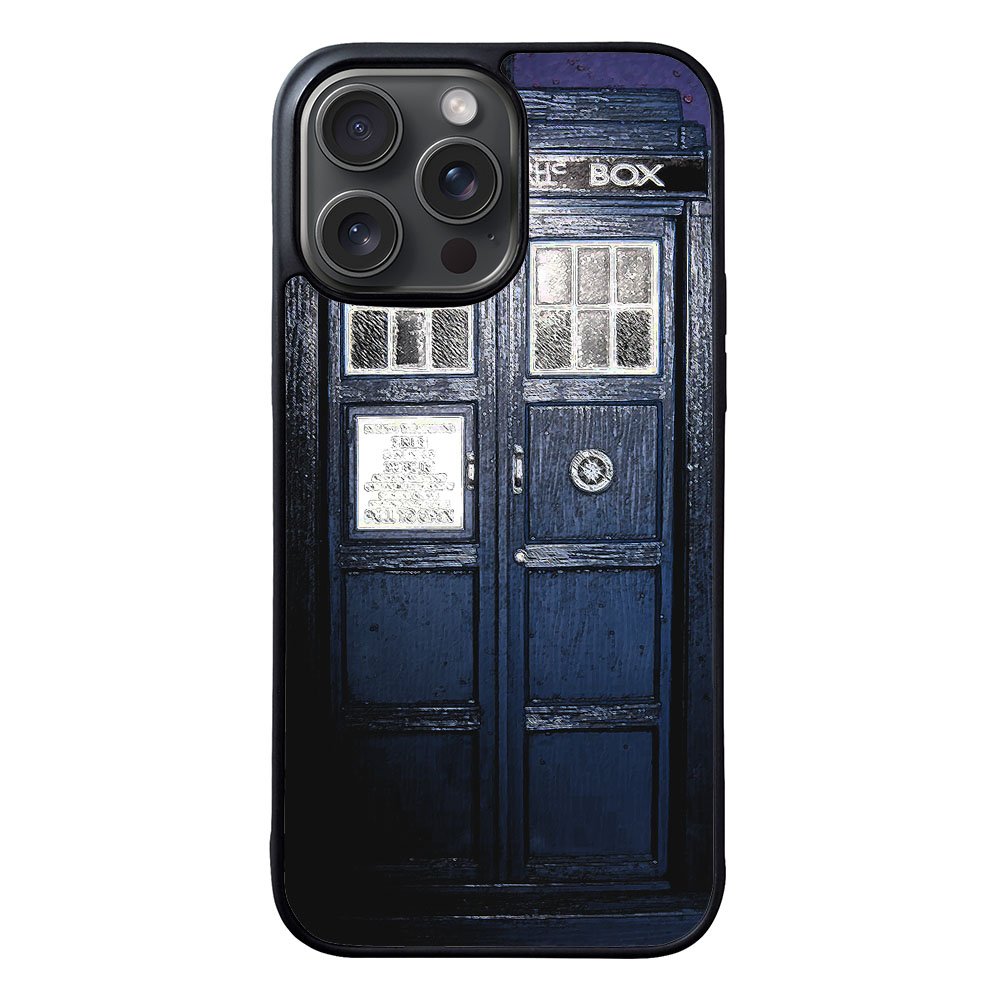 Dark Blue Tardis doctor who toys Case iPhone 15 Pro Max BC3008
