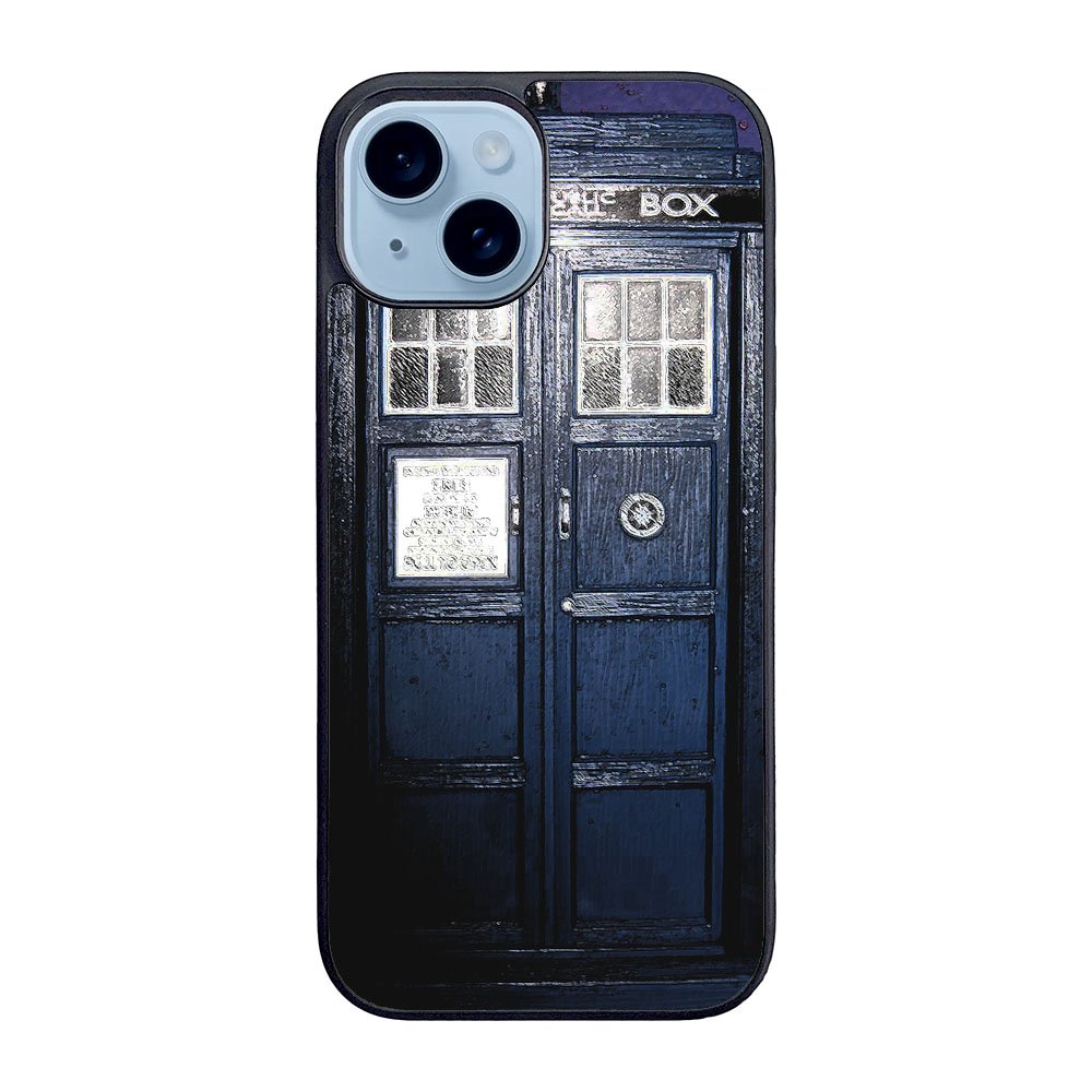 Dark Blue Tardis doctor who toys Case iPhone 15 Plus BC3008