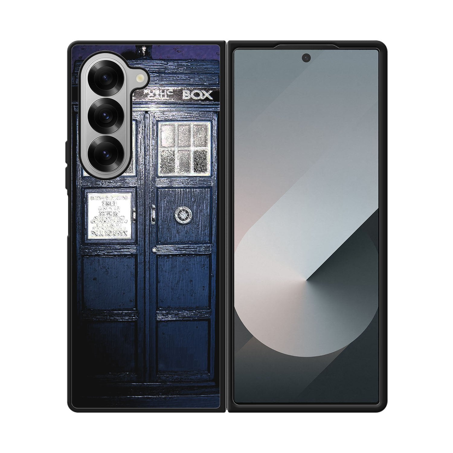Dark Blue Tardis doctor who toys Case Samsung Galaxy Z Fold 6 5G BC3008