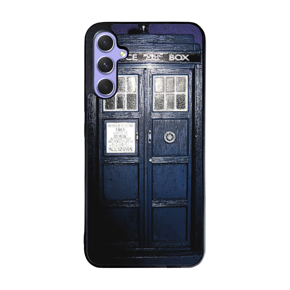Dark Blue Tardis doctor who toys Case Samsung Galaxy A55 5G BC3008