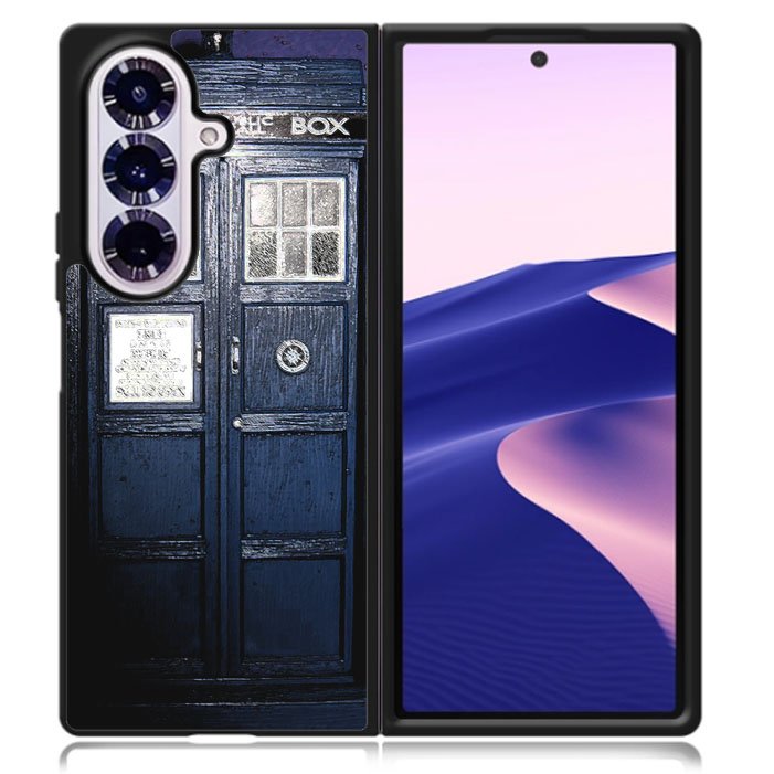 Dark Blue Tardis doctor who toys Samsung Galaxy Z Fold 7 5G Case BC3008