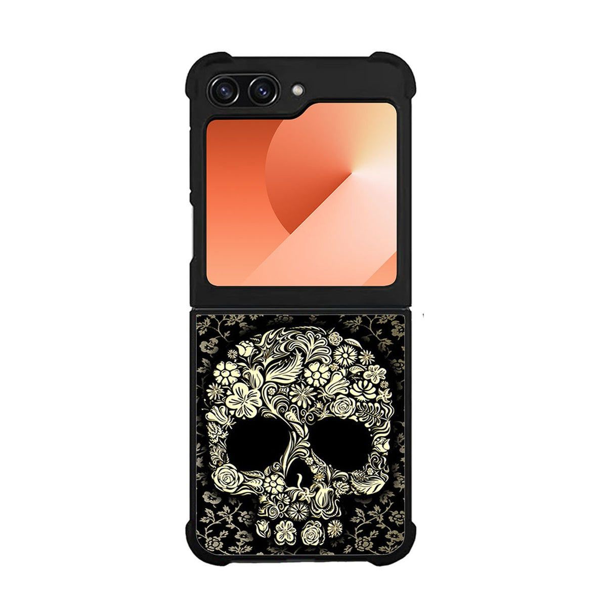 Dead sugar skull flower pattern Case Samsung Galaxy Z Flip 6 5G BC3010