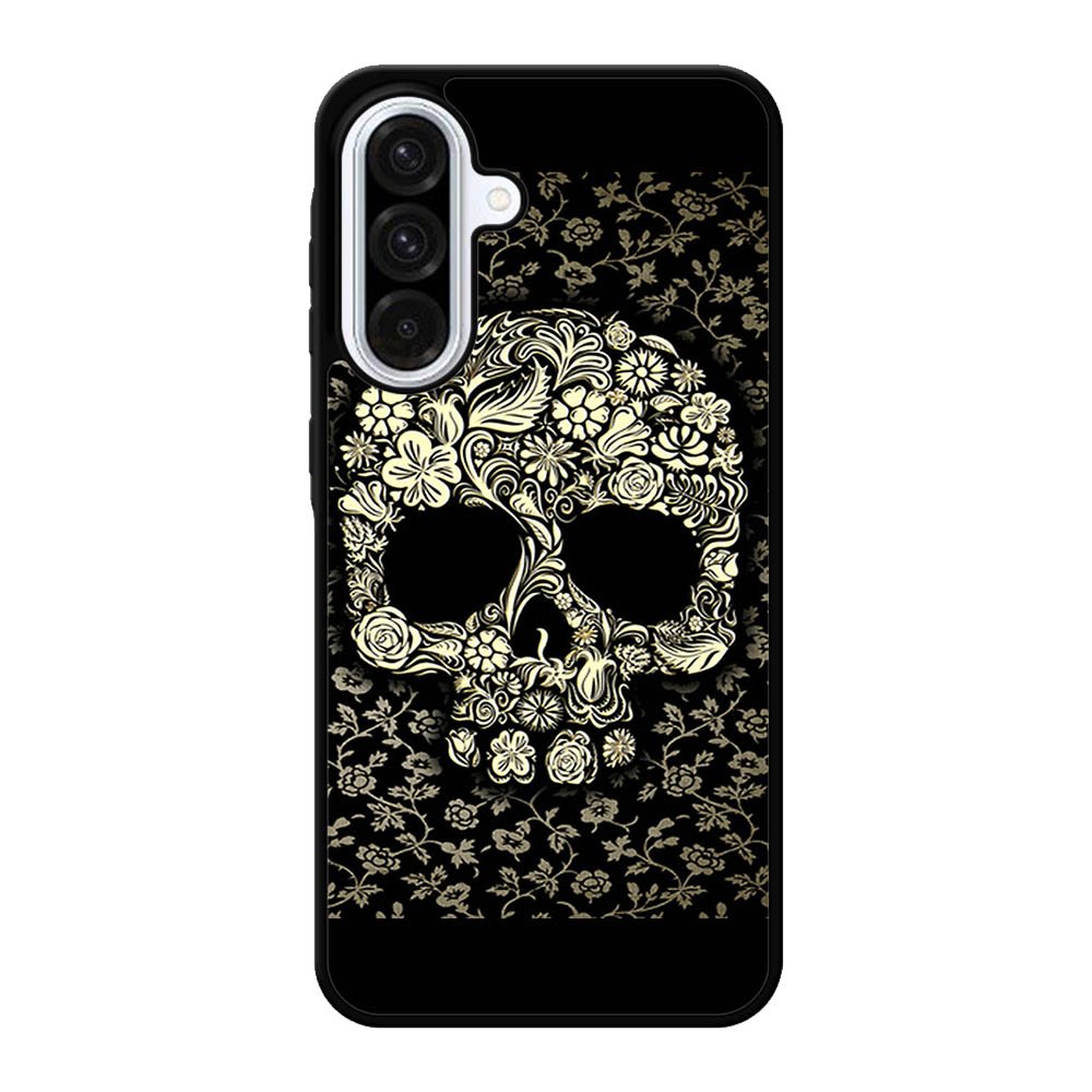 Dead sugar skull flower pattern Samsung Galaxy A56 Case BC3010
