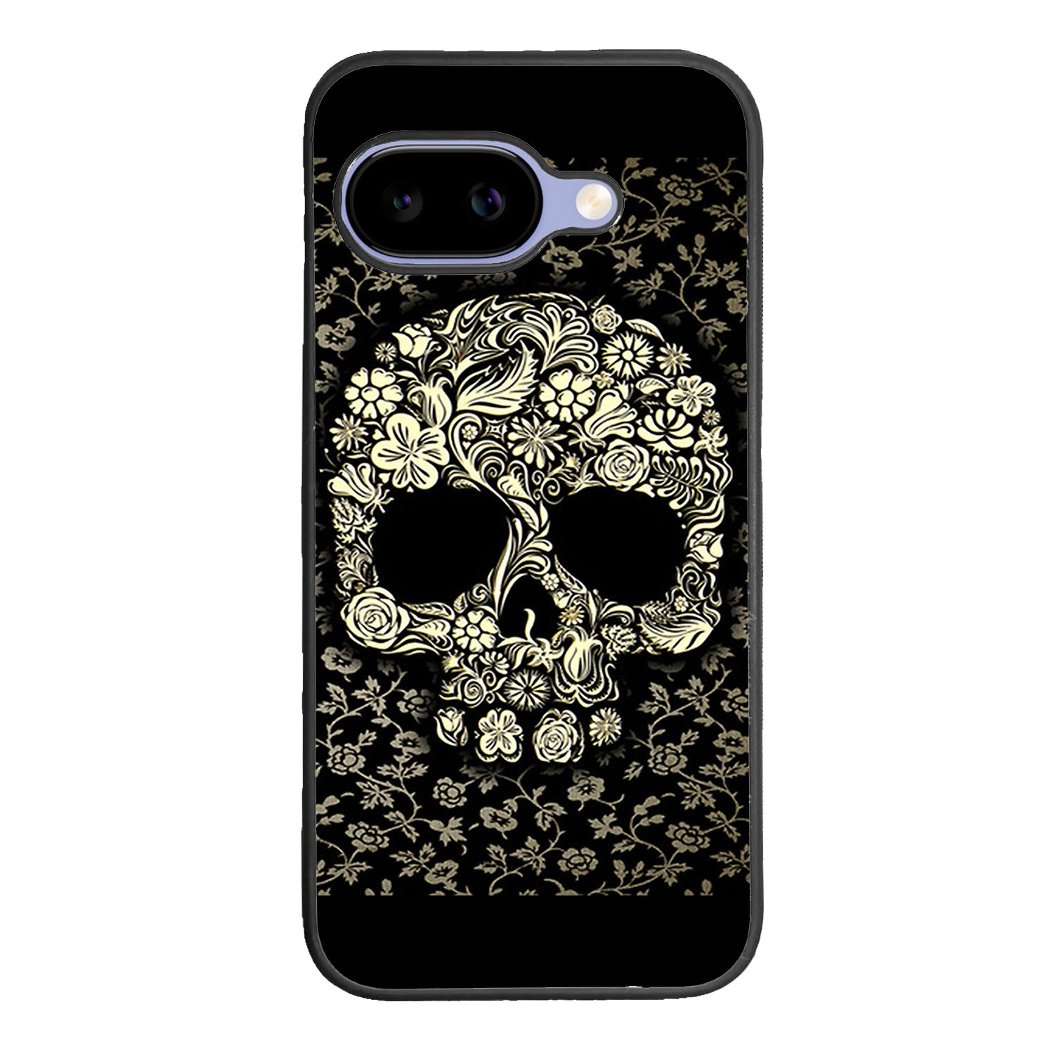Dead sugar skull flower pattern Case Google Pixel 9A BC3010