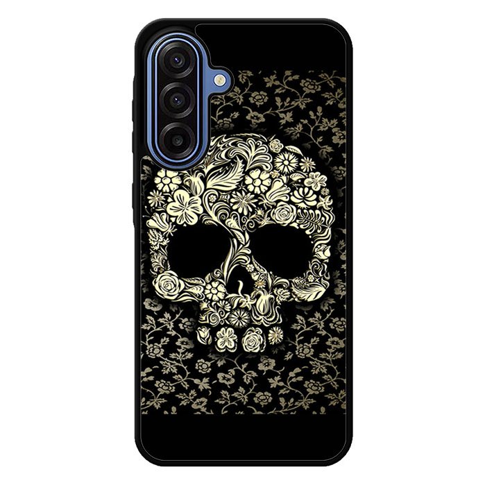 Dead sugar skull flower pattern Samsung Galaxy A17 5G Case BC3010